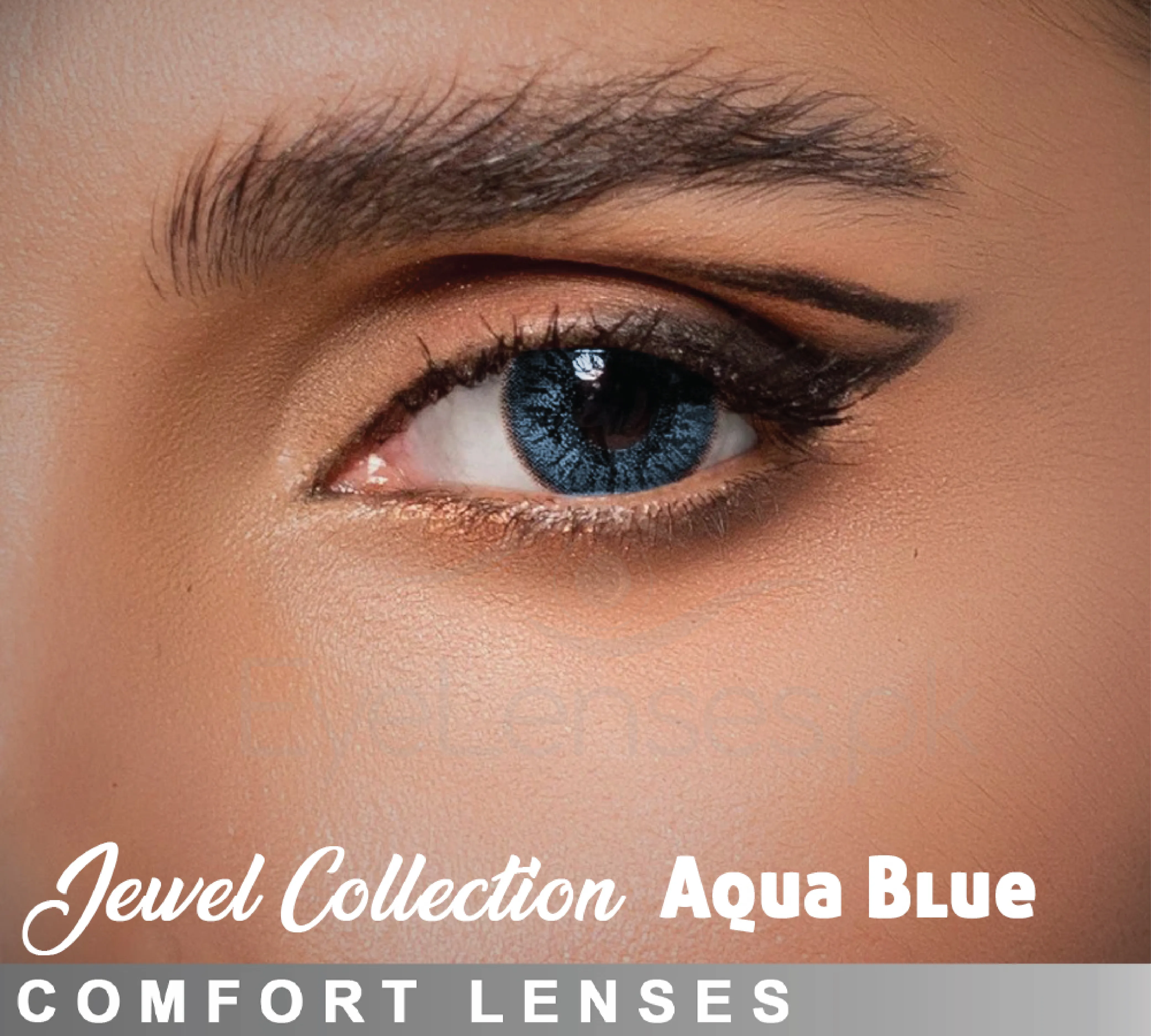 Aqua Blue Jewel - Comfort Lenses
