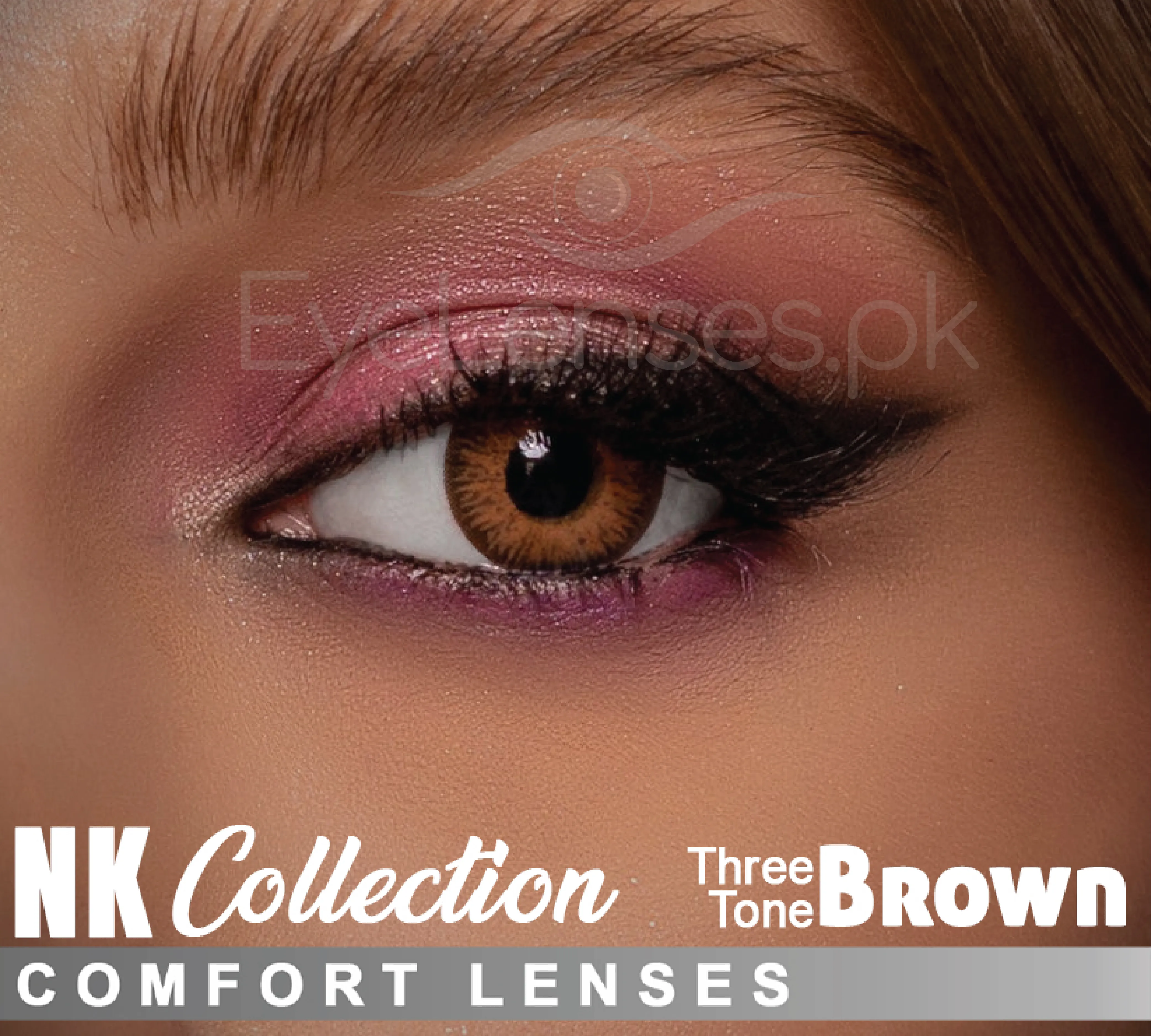 Brown (Three Tone) Nk - Comfort Lenses