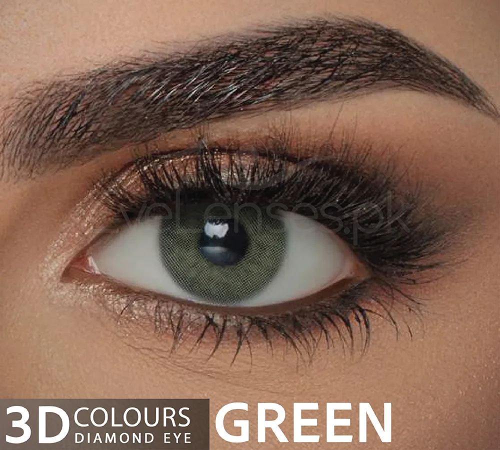 Green Diamond Eye - 3D Color