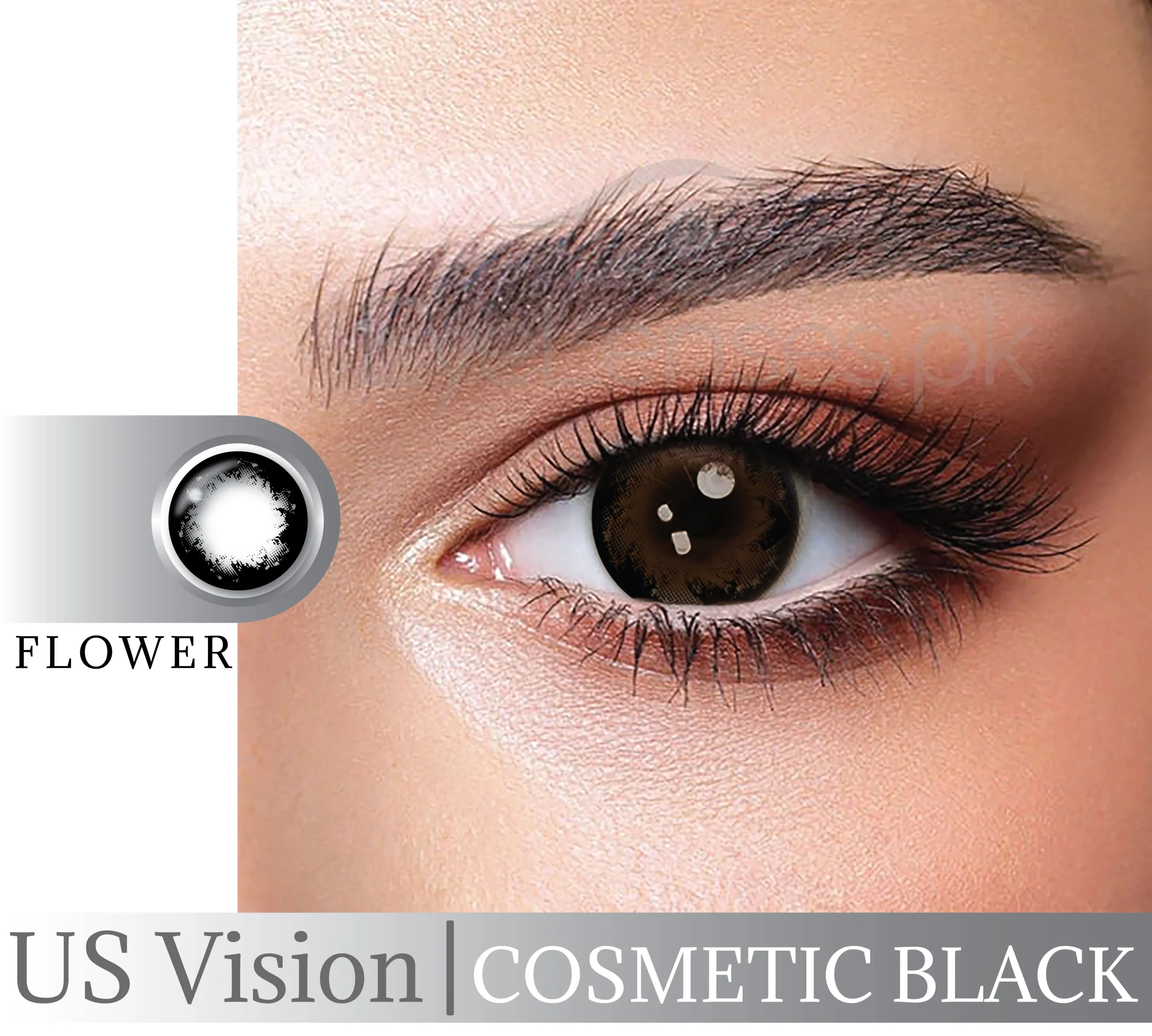Flower Cosmetic Black Lens Us Vision